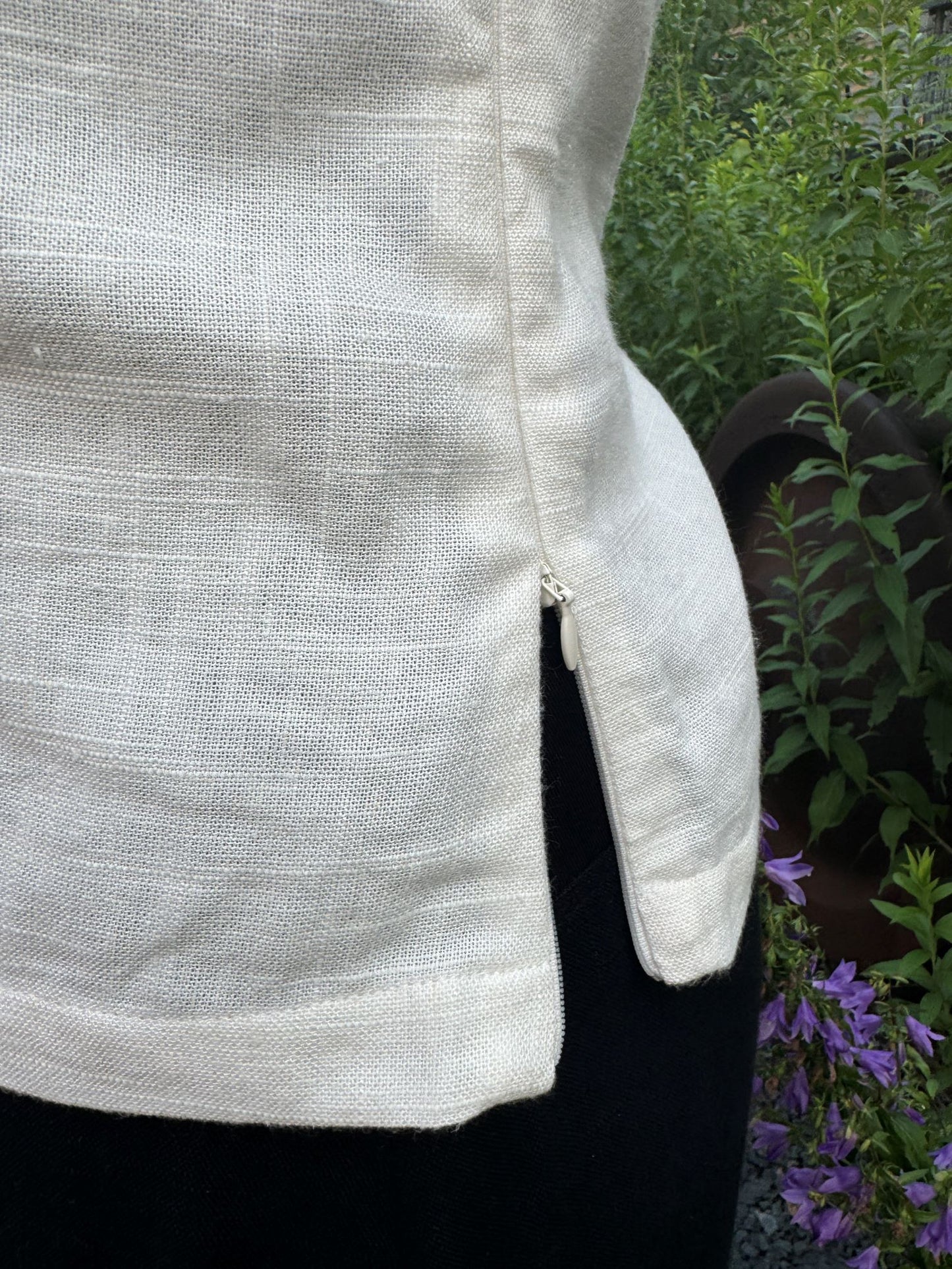 Linen Cap Sleeve Top