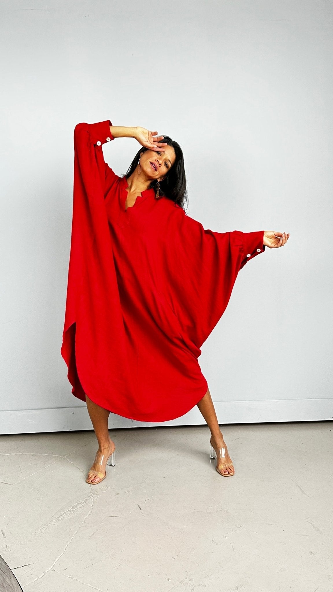 kaftan dress fashion Kaftan Linen Superstar Dress
