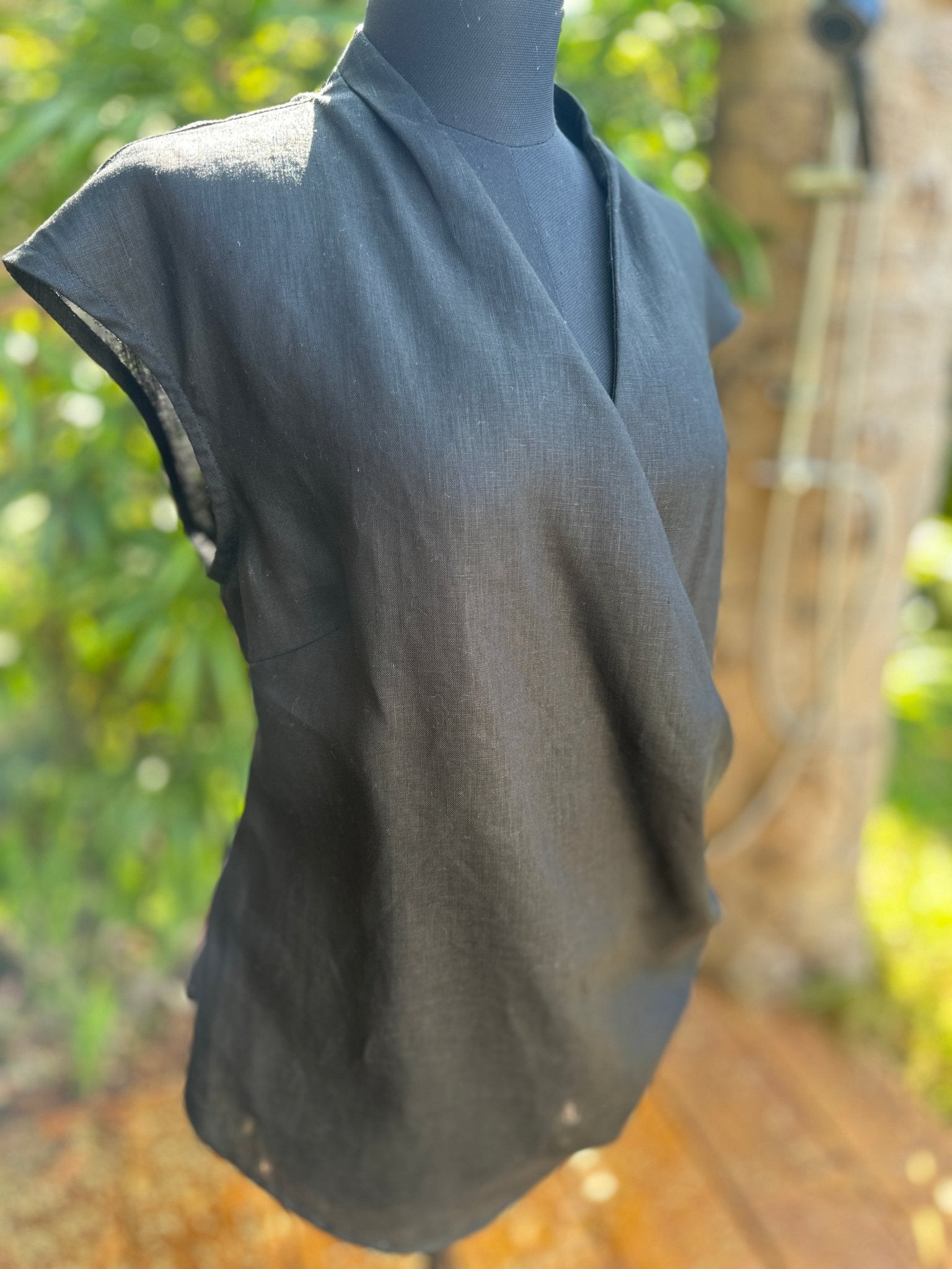 Linen Cross Drape Top – Nomadic Collections