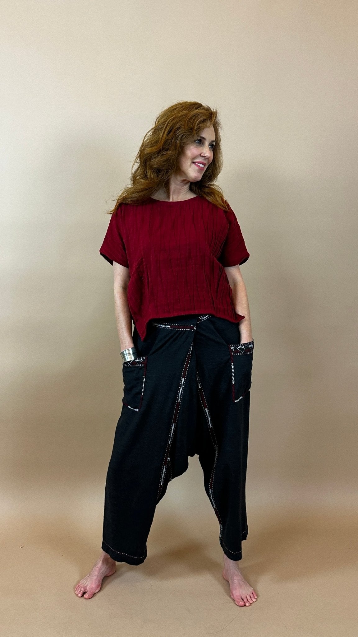 Linen Harem Pants - Nomadic Collections