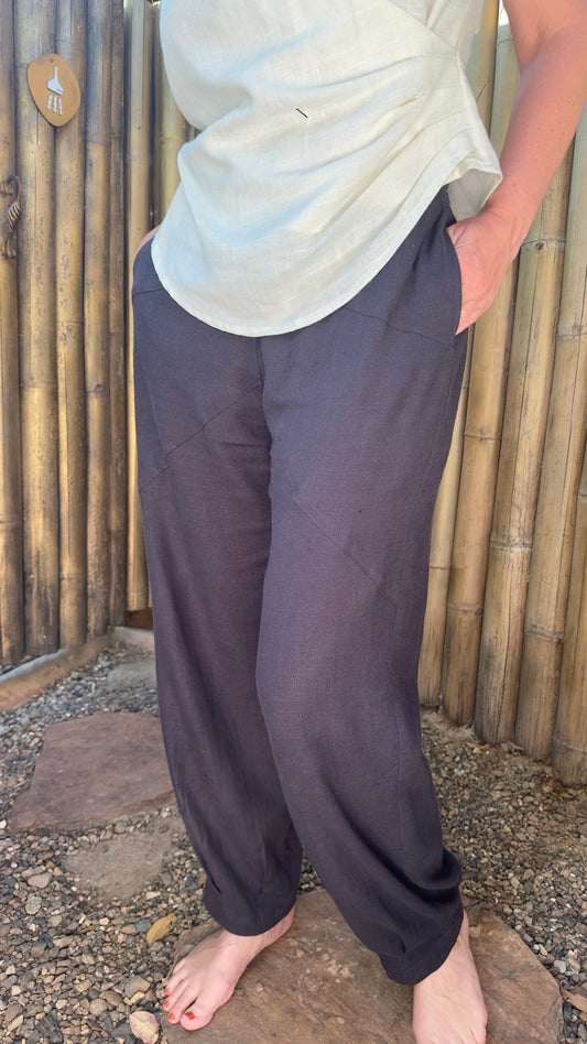 Linen Tapered Pants - Nomadic Collections