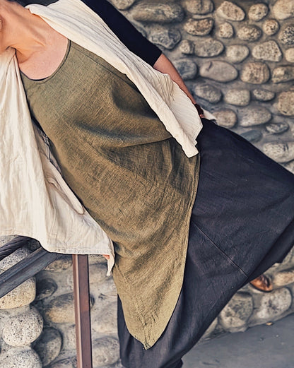 Long Linen Tank - Nomadic Collections