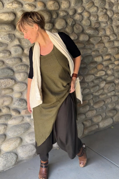 Long Linen Tank - Nomadic Collections